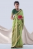 Silk Saree with blouse in Light green colour 18003