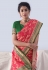 Silk Saree with blouse in Pink colour 18006