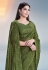 Tissue silk Saree with blouse in Green colour 42305