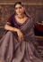 Chinon Saree with blouse in Lavender colour 4807