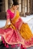 Silk Saree with blouse in Mustard colour 207