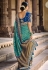 Silk Saree with blouse in Sea green colour 208