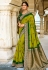 Silk Saree with blouse in Green colour 210