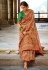 Banarasi silk Saree in Peach colour 211