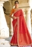 Silk Saree with blouse in Red colour 213