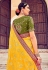 Silk Saree with blouse in Yellow colour 103