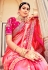 Silk Saree with blouse in Pink colour 108