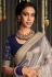 Silk Saree with blouse in Grey colour 5224