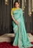Kajal aggarwal Silk bollywood Saree in sea green colour 5225