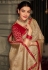 Kajal aggarwal Silk bollywood Saree in beige colour 5229