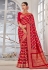Banarasi silk Saree with blouse in Red colour 4703