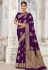 Banarasi silk Saree in Purple colour 4704
