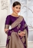 Banarasi silk Saree in Purple colour 4704