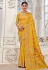 Banarasi silk Saree with blouse in Yellow colour 4707