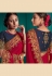 Silk Saree with blouse in Maroon colour 9705