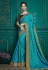 Tamannaah bhatia Silk bollywood Saree in turquoise colour 9706