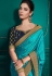 Tamannaah bhatia Silk bollywood Saree in turquoise colour 9706