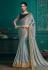 Tamannaah bhatia Silk bollywood Saree in grey colour 9712