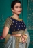 Tamannaah bhatia Silk bollywood Saree in grey colour 9712