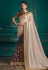 Silk half n half Saree in Cream colour 9718