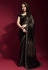 Georgette sequence Saree in Black colour 172247