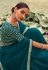 Silk Saree with blouse in Teal colour 4909