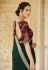 Silk Saree with blouse in Green colour 5414