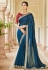 Silk Saree with blouse in Blue colour 5416