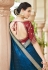 Silk Saree with blouse in Blue colour 5416