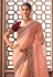 Organza Saree with blouse in Pink colour 1210