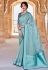 Silk Saree with blouse in Sky blue colour 1454