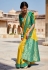 Silk Saree with blouse in Yellow colour 1458