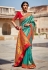 Silk Saree with blouse in Sea green colour 1461