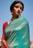 Silk Saree with blouse in Sea green colour 1461