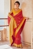 Silk Saree with blouse in Red colour 1463