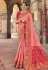Silk Saree with blouse in Pink colour 5302