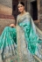 Silk Saree with blouse in Sea green colour 5305