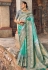 Silk Saree with blouse in Sea green colour 5305