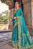 Silk Saree with blouse in Turquoise colour 5308