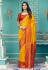 Silk Saree with blouse in Yellow colour 14003