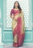 Silk Saree with blouse in Beige colour 14009