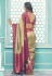 Silk Saree with blouse in Beige colour 14009