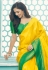 Silk Saree with blouse in Yellow colour 14010