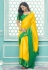 Silk Saree with blouse in Yellow colour 14010