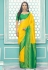 Silk Saree with blouse in Yellow colour 14010