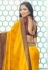 Silk Saree with blouse in Yellow colour 14008