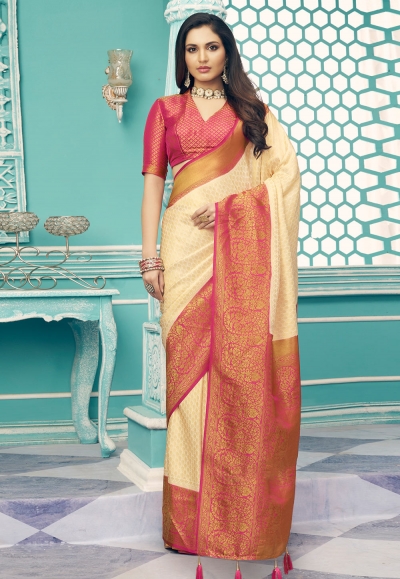 Kalyan Silks - Item : Saree Fabric : Georgette Colour : Black Blouse :  Printed contrast fabric Work : It is embellished with beautiful floral  border To checkout the price and details