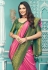 Silk Saree with blouse in Pink colour 14002