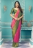 Silk Saree with blouse in Pink colour 14002