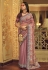 Georgette Saree with blouse in Pink colour 29001